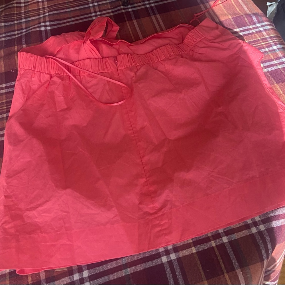 J. Crew Coral One-Shoulder Top with Bow - Picture 5 of 6